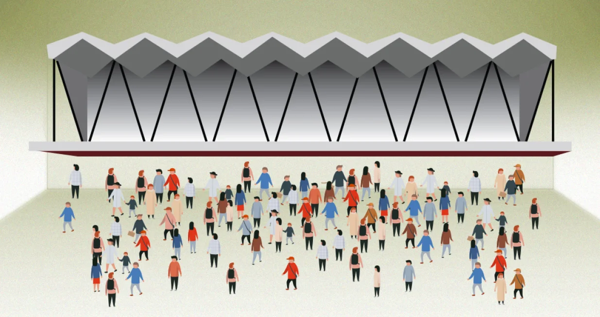 Vizual za kolumnu boška jakšića, Srbija pod nadstrešnicom,/Benjamin Krnić