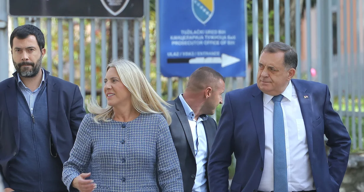 Obraćanje Predsjednika RS-a Milorada Dodika nakon ročišta u Sudu Bih/Senad Gubelić