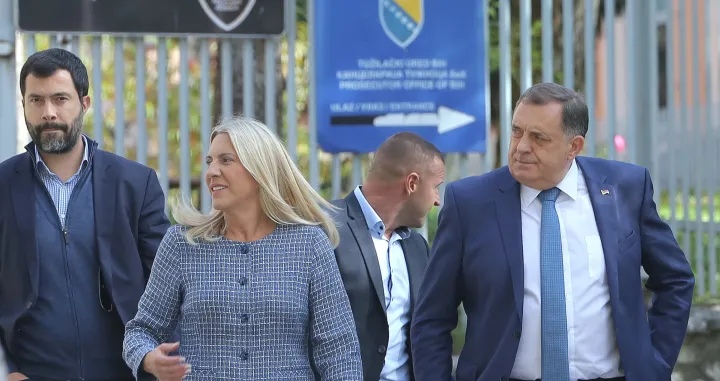 Obraćanje Predsjednika RS-a Milorada Dodika nakon ročišta u Sudu Bih/Senad Gubelić