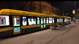 Novi Stadler tramvaj u Sarajevu, testiranje tramvaja, Sarajevo/Screenshot