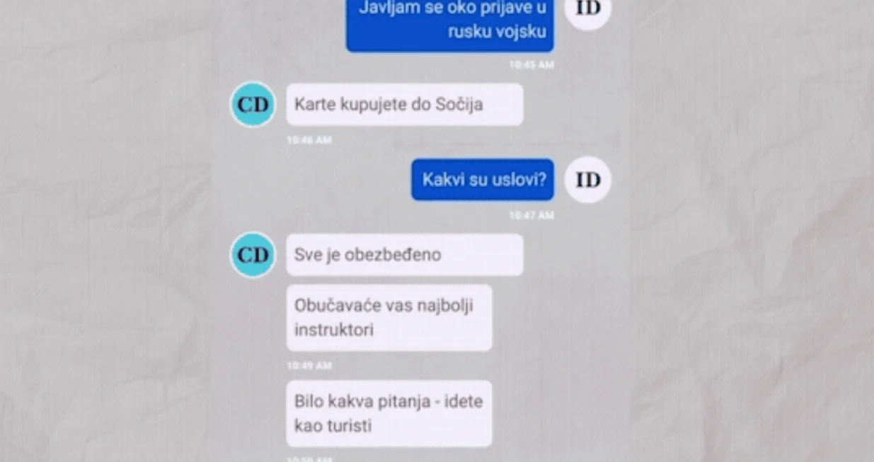 Mladići s Balkana u regrutaciji za rusku vojsku: Telegram grupe kao novi kanali za dobrovoljce/Screenshot