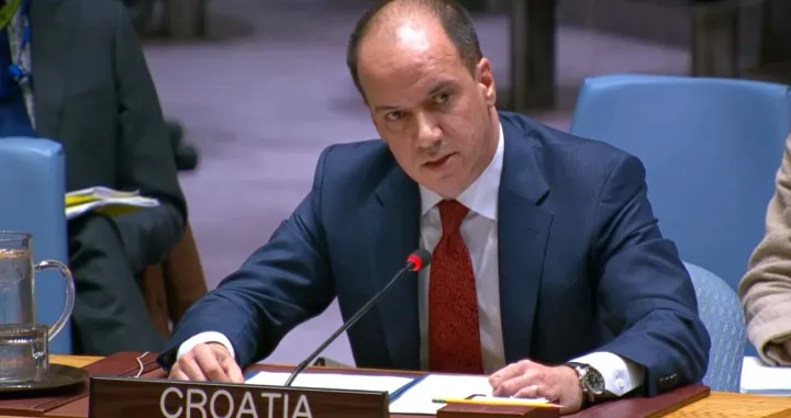 Hrvoje Ćurić Hrvatinić, predstavnik Hrvatske u Vijeću sigurnosti UN-a/Un