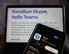 In this photo illustration, An announcement of farewell on Skype website is seen on a computer with an apps icon seen on a smartphone. Skype is closing down after 23 years on making calls over the internet. Microsoft, which acquired the messaging and calling app 14 years ago, said it will be retiring it from active duty on May 5 to double down on Teams. (Photo by May James/SOPA Images/Sipa USA) *** Strictly for editorial news purposes only *** Photo: SOPA Images/SIPA USA/Sopa Images/sipa Usa