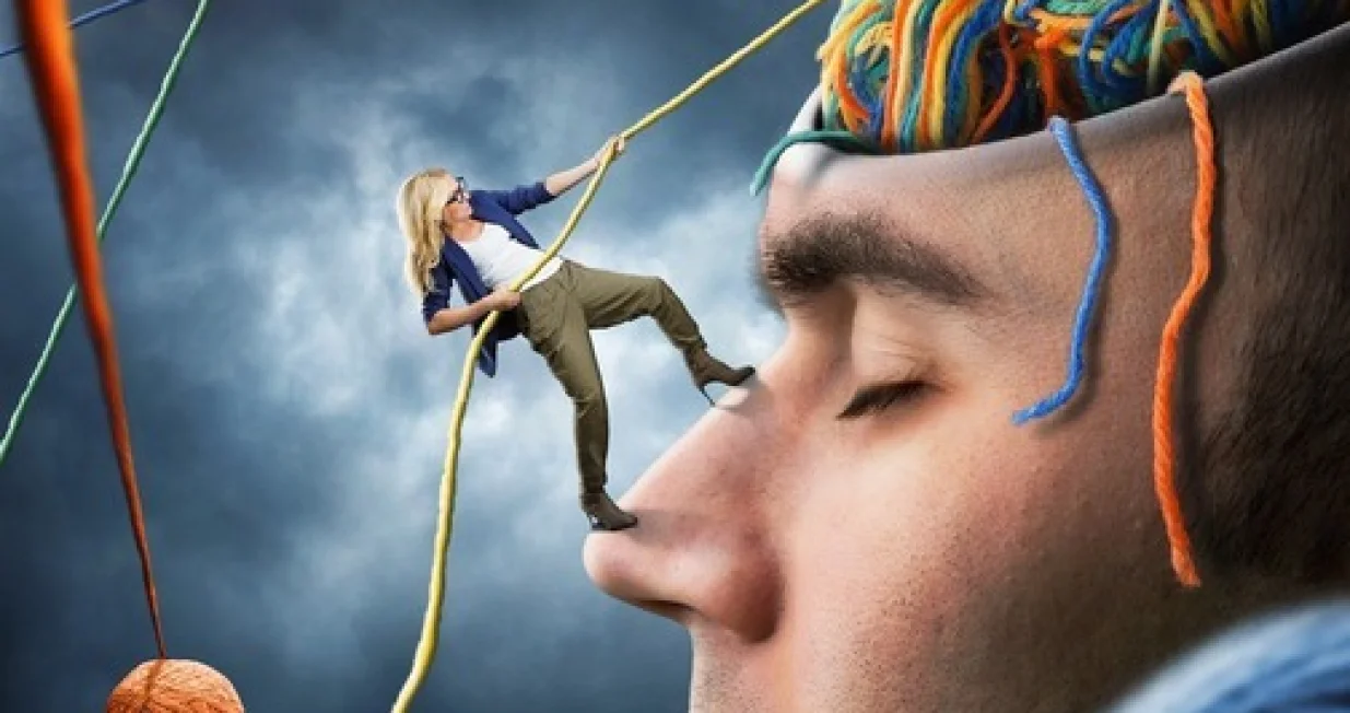 iteligencija ilusustracija/