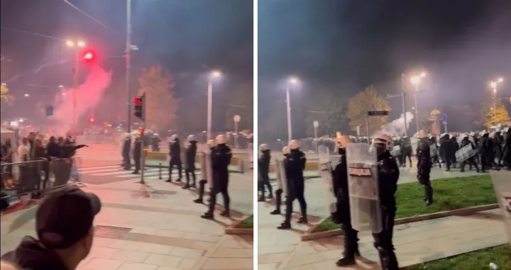 Ćaciji su građane gađali bakljama, flašama.../X