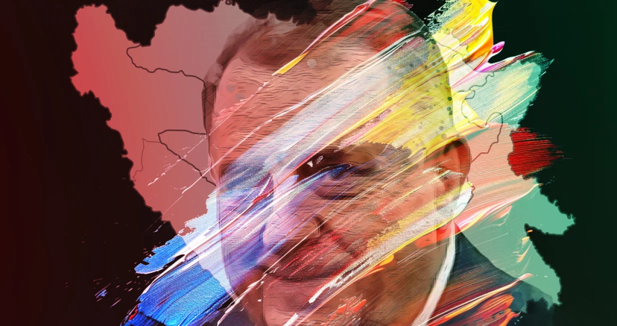 Kolumna, Milorad Dodik, vizual za kolumnu, granice BiH, boje/Benjamin Krnić