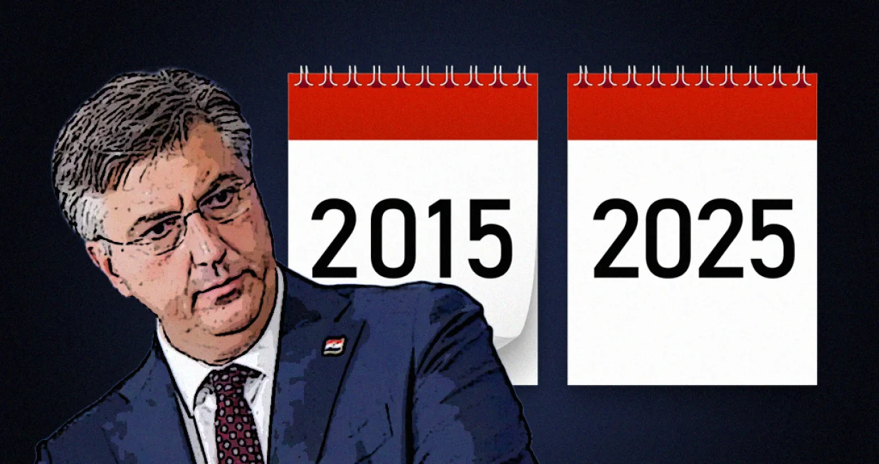 Andrej Plenković, vizual za kolumnu, deset godina/Benjamin Krnić