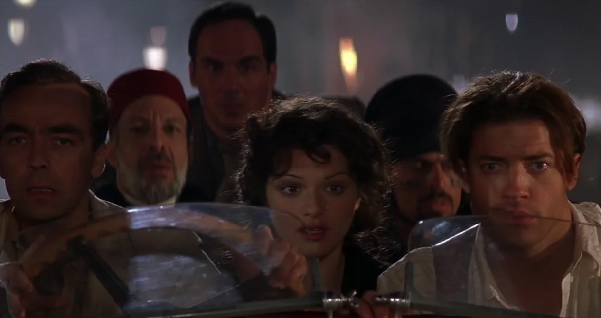 the mummy, brendan fraser, Rachel Weisz, film, mumija/Screenshot