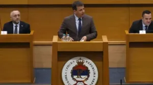 Nebojša Vukanović na sjednici NSRS-a/Prtsc