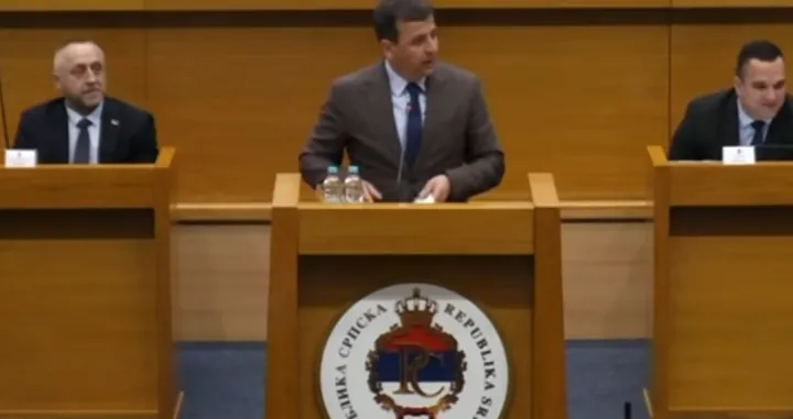 Nebojša Vukanović na sjednici NSRS-a/Prtsc