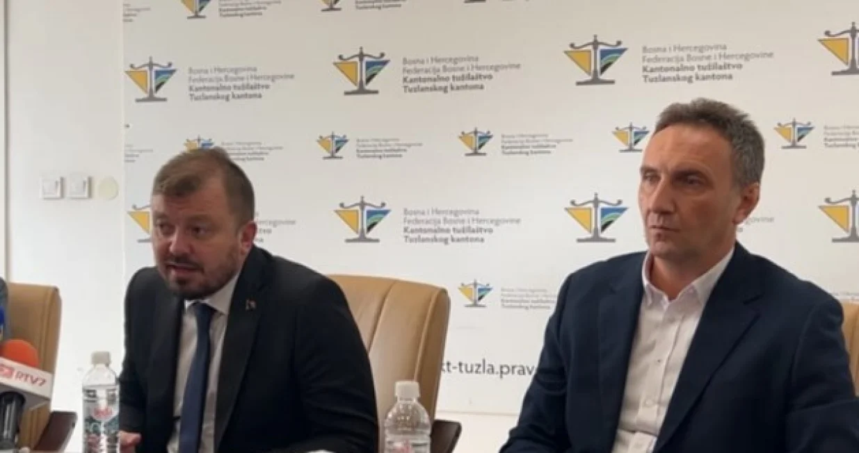 Vedran Alidžanović (lijevo), glavni tužilac Tužilaštva TK/Klix.ba