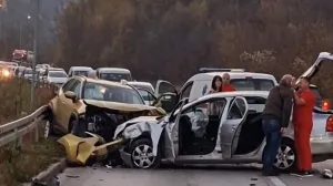 Uništena vozila na mjestu nesreće/Srna//