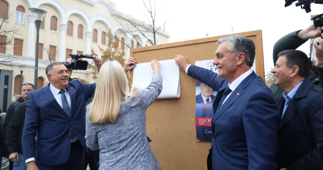 Milorad Dodik, Siniša Karan, Željka Cvijanović, predizborna kampanja/X.com