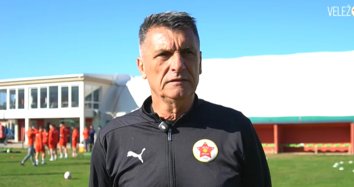 Rahimić najavio sutrašnji duel protiv Radnika (FOTO: Screenshot/FK Velež TV)/Foto: 