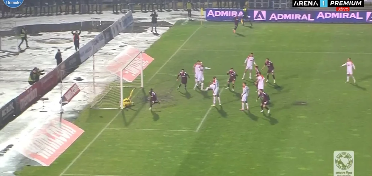 Vodi Sarajevo protiv Borca (FOTO: Screenshot/Arenasport)/Foto: 