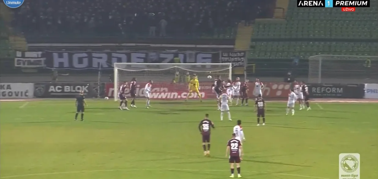 Vodi Sarajevo protiv Borca (FOTO: Screenshot/Arenasport)/Foto: 