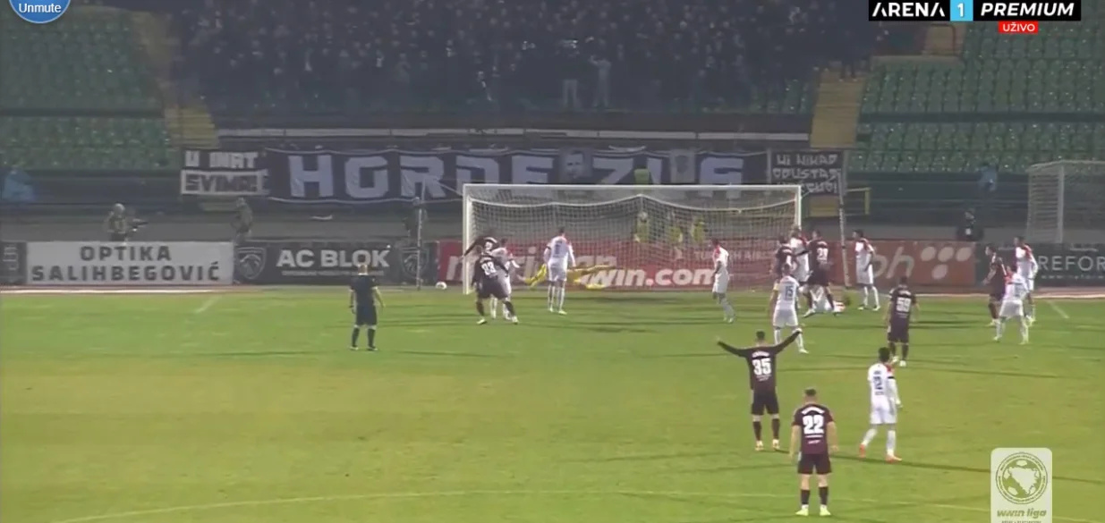 Vodi Sarajevo protiv Borca (FOTO: Screenshot/Arenasport)/Foto: 