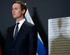 FILE PHOTO: Jared Kushner listens as U.S. Vice President JD Vance speaks during a press conference following a military briefing at the Civilian Military Coordination Center in southern Israel on Tuesday, Oct. 21, 2025. Nathan Howard/Pool via REUTERS/File Photo/Nathan Howard
