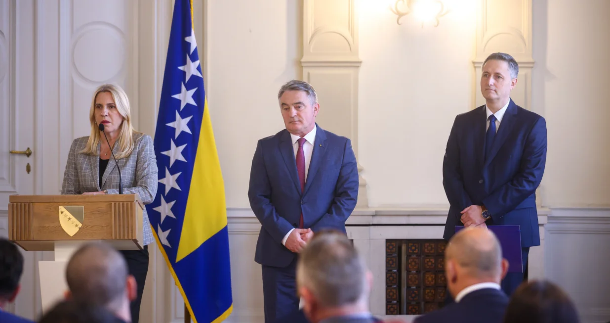 Mark Rutte press u Predsjedništvu BiH/Oslobođenje