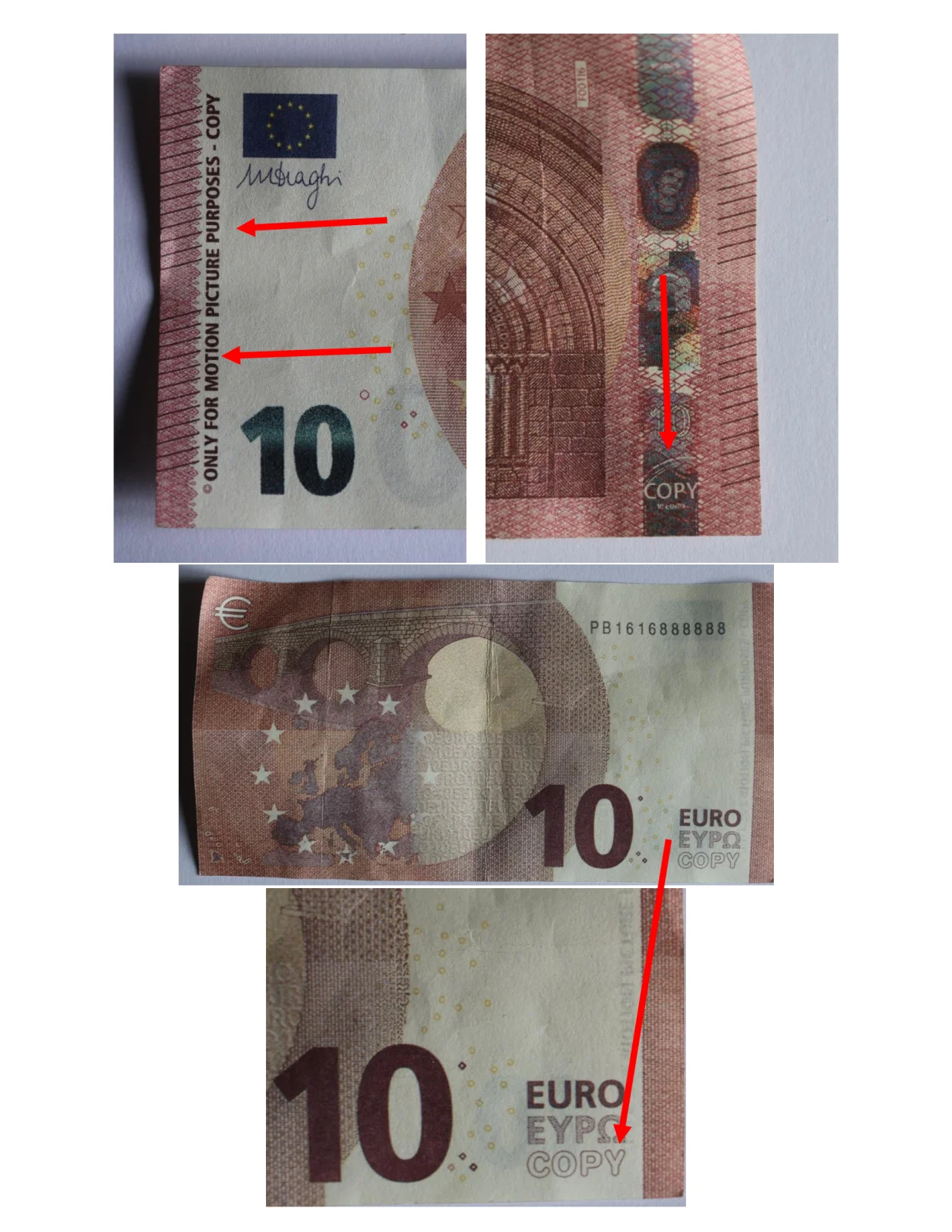 Filmske novčanice euri/Policija Brčko Distrikta