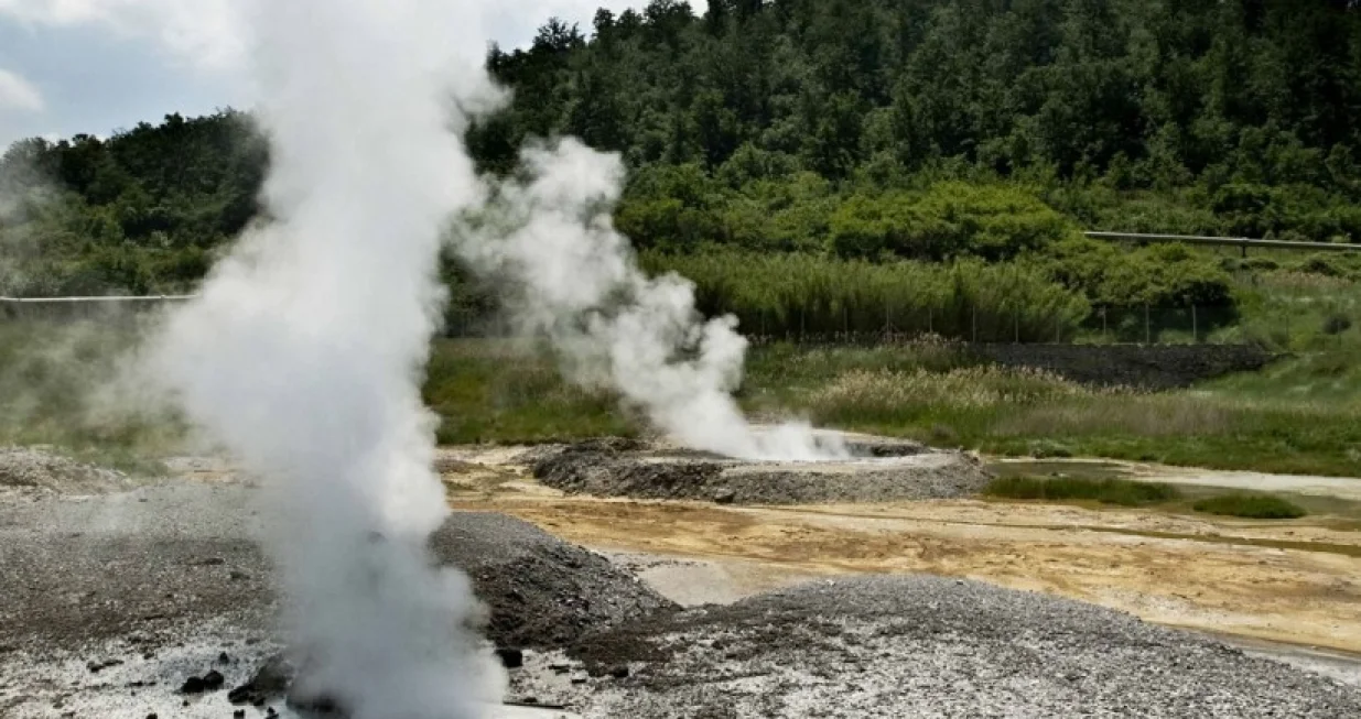 geotermalna voda energija ilustracija/