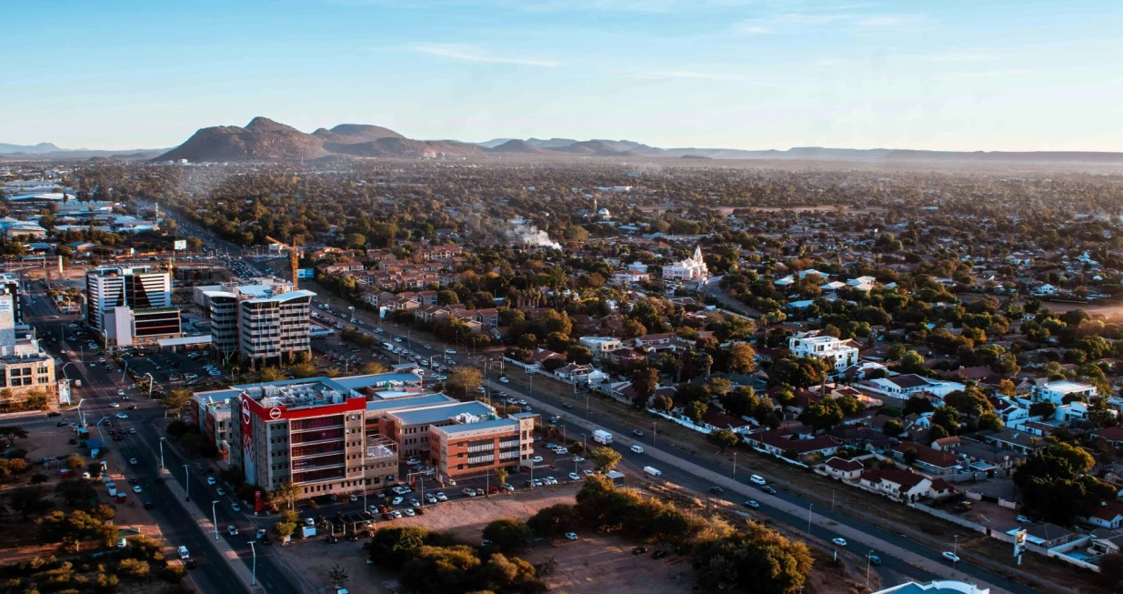 Pregled centralnog poslovnog distrikta u Gaboroneu, glavnom gradu Bocvane/Justice Hubane