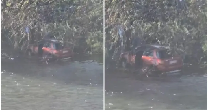 Vozilo završilo u rijeci/Printscreen/Facebook//