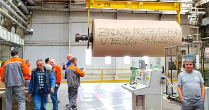 Posljednja rola papira proizvedena 4. novembra u tvornici u Belišću/Danica.hr/Danica.hr