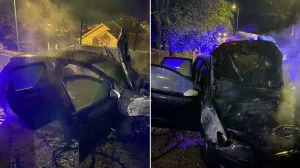 Mostar gorio automobil/PVJ Mostar/Pvj Mostar