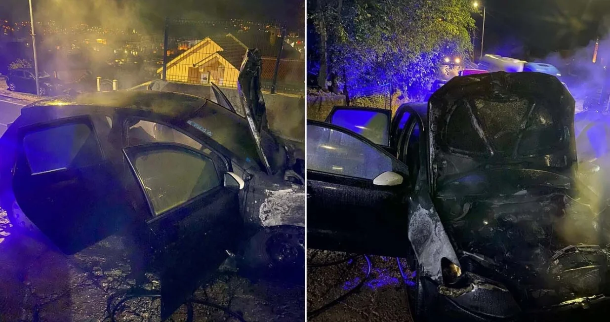 Mostar gorio automobil/PVJ Mostar/Pvj Mostar