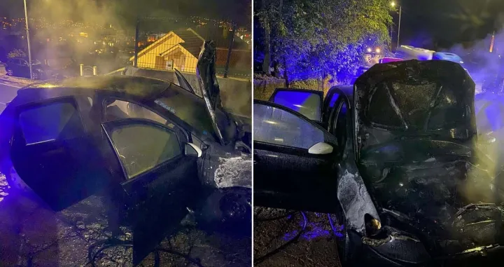 Mostar gorio automobil/PVJ Mostar/Pvj Mostar