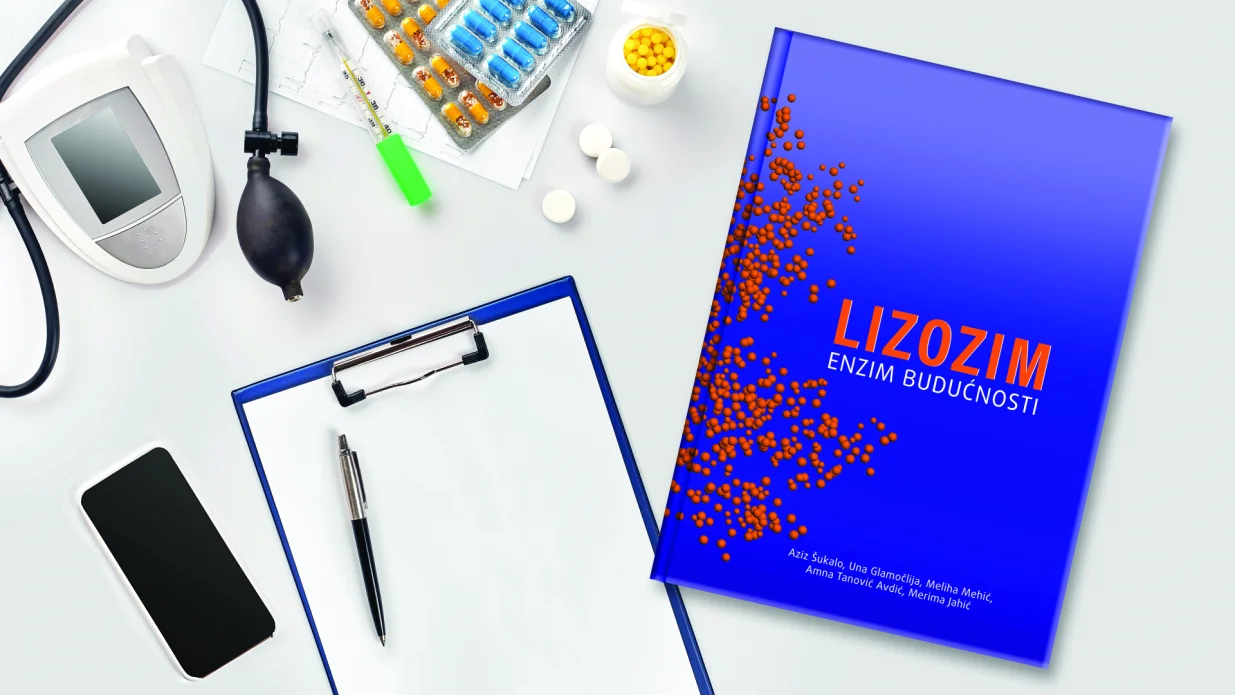 Lizozim: enzim budućnosti, Bosnalijek i Dobra knjiga Sarajevo, autori Aziz &Scaron;ukalo, Una Glamočlija, Meliha Mehić, Amna Tanović Avdić i Merima Jahić; Sarajevo 2025./Foto: Bosnalijek