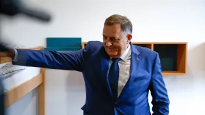 Otvaranje studentskog doma Istočno Sarajevo: Karan, Dodik, Minić/Damir Deljo