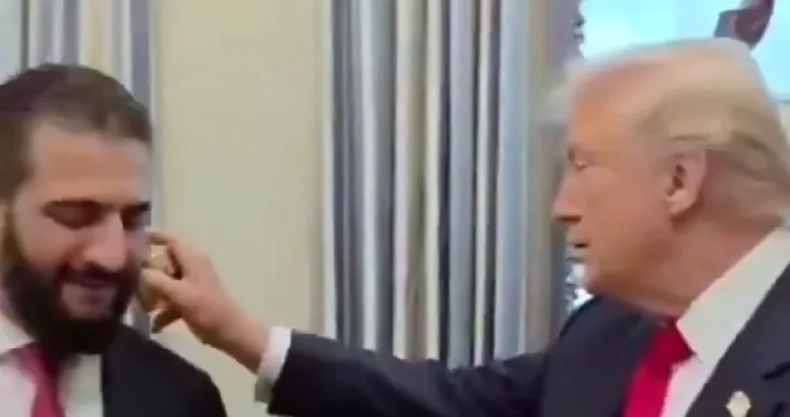 Trump pošpricao sirijskog predsjednika kolonjskom/Screenshot