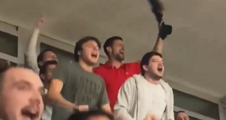 Novak Đoković navijanje/Foto: 