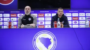 Sergej Barbarez i Edin Džeko/Foto: Damir Deljo