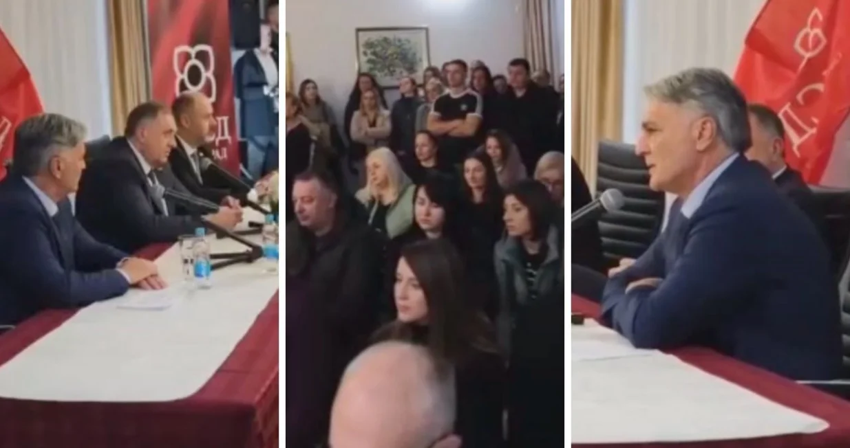 Dodik i Karan na skupu u Višegradu/