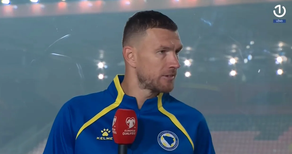 Džeko prokomentarisao pobjedu protiv Rumunije (FOTO: Screenshot/BHRT)/Foto: 