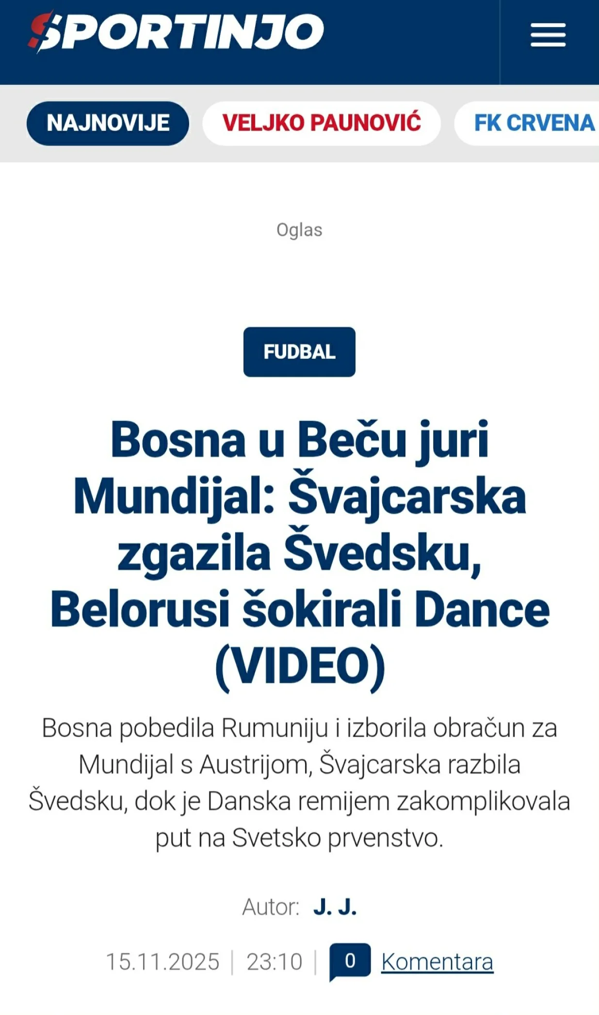 FOTO: Screenshot/Foto: 