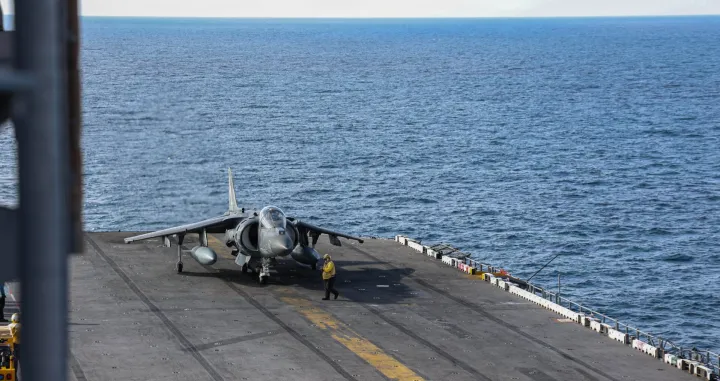 Avion na palubi nosača aviona USS Gerald R. Ford/Screenshot X