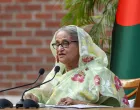 FILE PHOTO: Sheikh Hasina, the newly elected Prime Minister of Bangladesh and Chairperson of Bangladesh Awami League, speaks during a meeting with foreign observers and journalists at the Prime Minister's residence in Dhaka, Bangladesh, January 8, 2024. REUTERS/Mohammad Ponir Hossain/File Photo/Mohammad Ponir Hossain