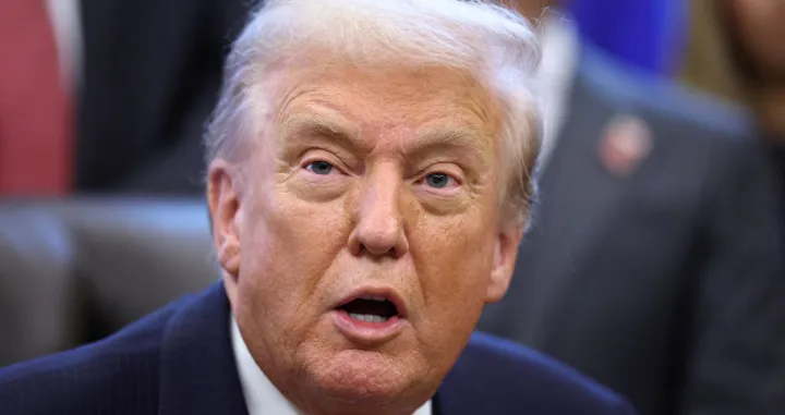 FILE PHOTO: U.S. President Donald Trump speaks about the U.S. government shutdown, during the swearing-in ceremony for Sergio Gor as U.S. Ambassador to India, at the White House in Washington, D.C., U.S., November 10, 2025. REUTERS/Kevin Lamarque/File Photo/Kevin Lamarque