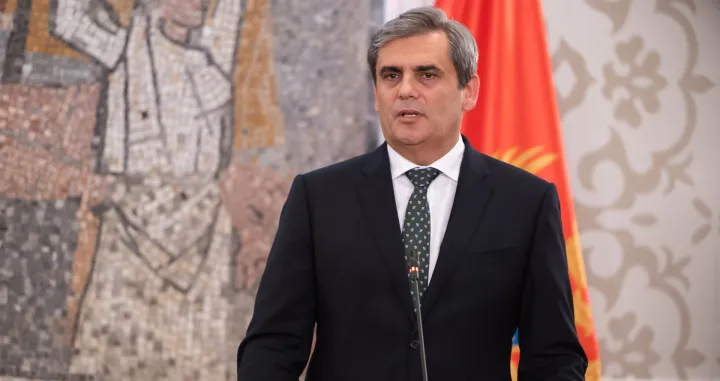 Podgorica, Crna Gora - 17. novembar 2025. godine:MVP Njemačke Johann Wadephul sastao se sa crnogorskim ministrom Ervinom Ibrahimovićem u ponedjeljak u Podgorici. Ministri su nakon sastanka održali i zajedničku konferenciju za novinare (Rusmin Radic - Anadolu Agency)/