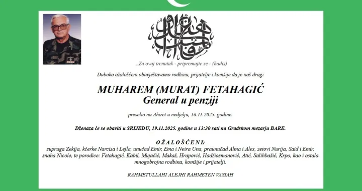 Fetahagić se 13. aprila pridružio braniocima BiH/