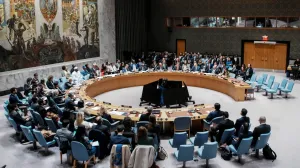 U.S Ambassador to United Nations Michael Waltz speaks during a meeting of the United Nations Security Council to consider a U.S. proposal for a U.N. mandate to establish an international stabilization force in Gaza, at U.N. headquarters in New York City, U.S., November 17, 2025. REUTERS/Eduardo Munoz/Eduardo Munoz