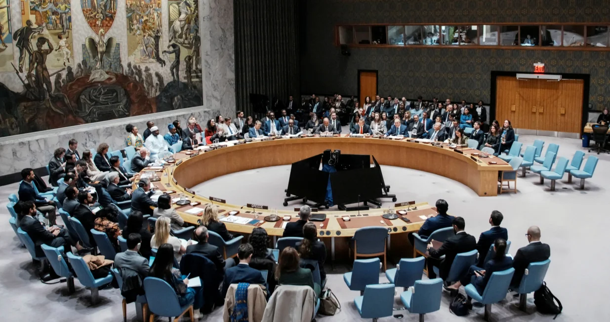 U.S Ambassador to United Nations Michael Waltz speaks during a meeting of the United Nations Security Council to consider a U.S. proposal for a U.N. mandate to establish an international stabilization force in Gaza, at U.N. headquarters in New York City, U.S., November 17, 2025. REUTERS/Eduardo Munoz/Eduardo Munoz