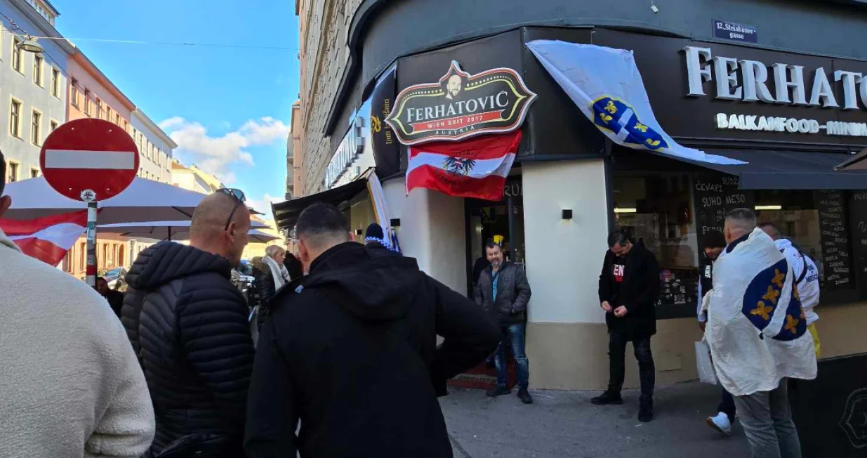 Navijači BiH u Beču/Foto: 