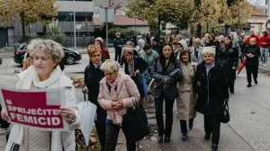 mostar mirna šetnja protest nakon ubistva aldine jahić/Bljesak.info