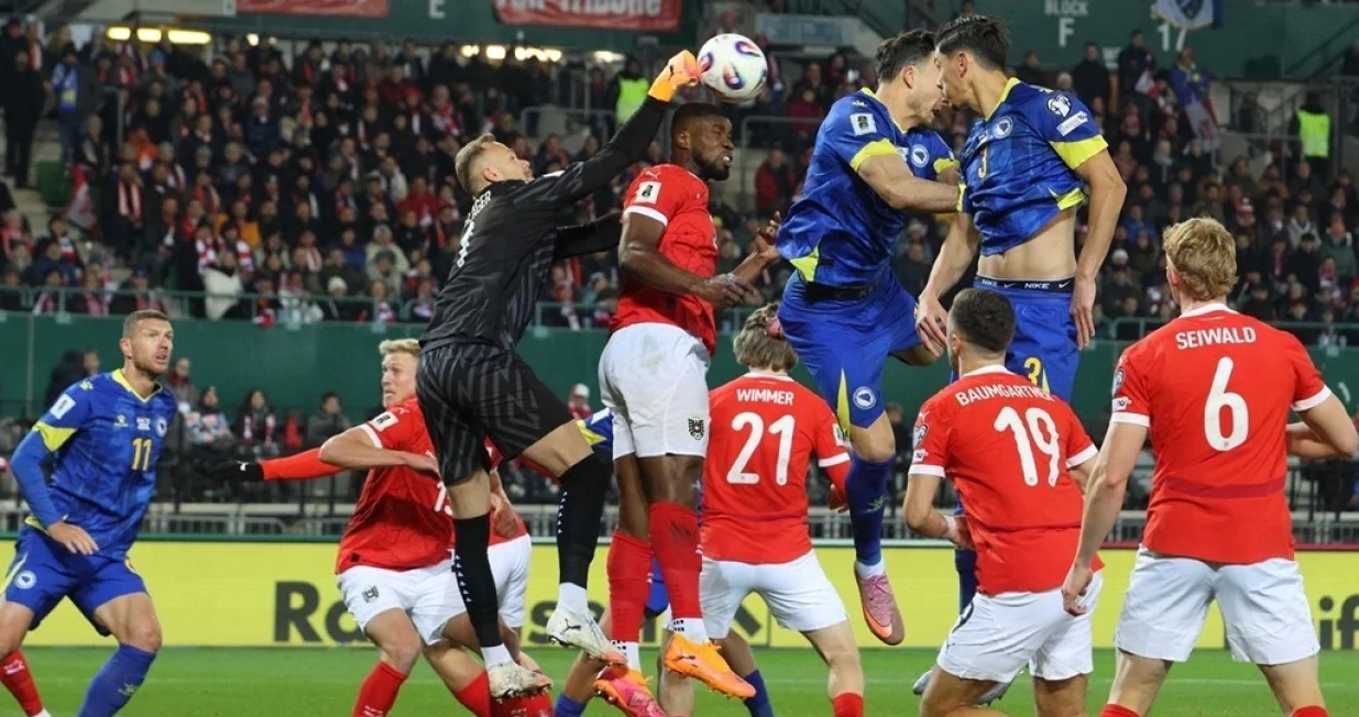 Detalj sa utakmice Austrija - BiH (FOTO: NFSBiH)/Foto: 