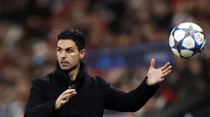 Soccer Football - UEFA Champions League - Slavia Prague v Arsenal - Fortuna Arena, Prague, Czech Republic - November 4, 2025 Arsenal coach Mikel Arteta REUTERS/David W Cerny/Foto: David W Cerny